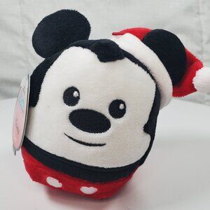 Disney Hallmark Christmas Mickey Mouse Fluffball Plush Stuffed 5" Ball NWT
